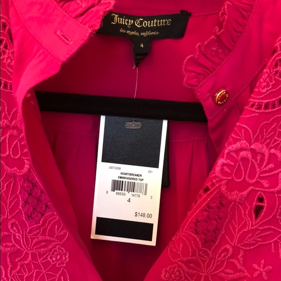 Juicy couture pink blouse - Picture 2 of 4